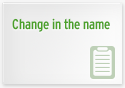 Change in the name